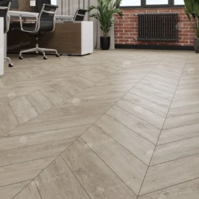 Кварц-виниловая плитка SPC Alpine Floor Chevron Дуб Карите ECO 18-11 (1,6764 м2). Фотографии, цена, характеристики
