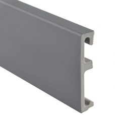 Плинтус напольный ALPHA 80 Серый 2,4 м