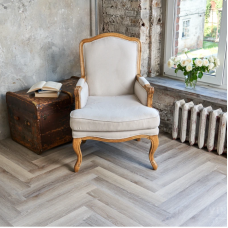 Кварц-виниловая плитка LVT (клеевая) Vinilam Herringbone Glue Паркет Эрмитаж (2,07 м2)