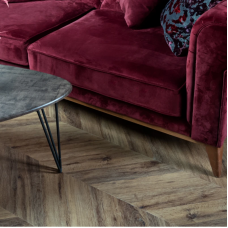 Кварц-виниловая плитка LVT (клеевая) Vinilam Chevron Glue Шеврон Лувр (2,86 м2)