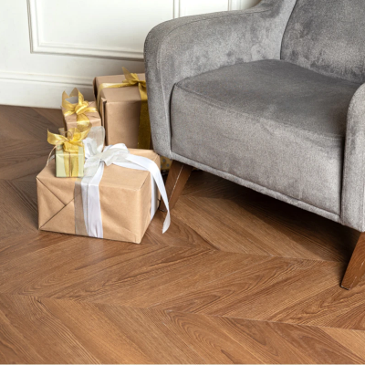 Кварц-виниловая плитка LVT (клеевая) Vinilam Chevron Glue Шеврон Плезир (2,86 м2). Фотографии, цена, характеристики