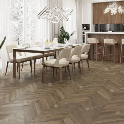Кварц-виниловая плитка SPC Alpine Floor Chevron Дуб Насыщенный ECO 18-4 (1,6764 м2). Фотографии, цена, характеристики