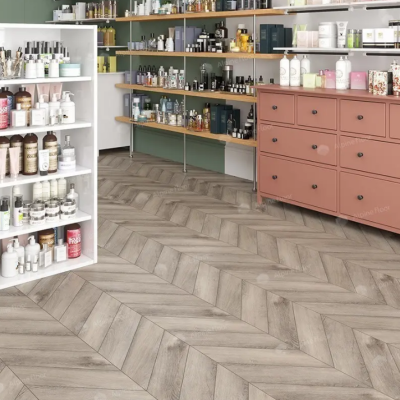 Кварц-виниловая плитка SPC Alpine Floor Chevron Дуб Исида ECO 18-8 (1,6764 м2). Фотографии, цена, характеристики