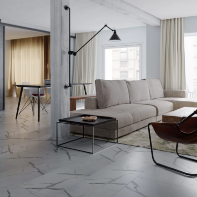 Кварц-виниловая плитка SPC Vinilam Ceramo Stone Греческий Мрамор (2,209 м2). Фотографии, цена, характеристики