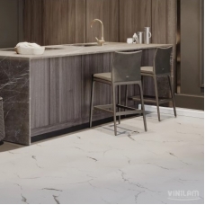 Кварц-виниловая плитка LVT (клеевая) Vinilam Ceramo Stone Glue Итальянский Мрамор (4,56 м2)