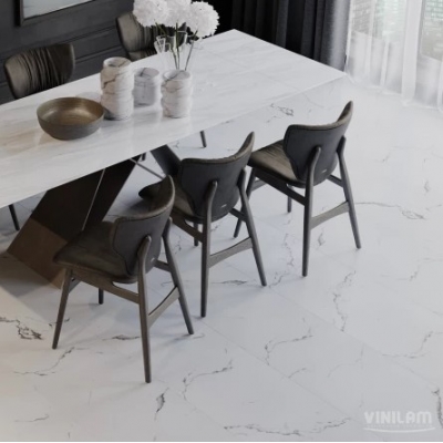 Кварц-виниловая плитка LVT (клеевая) Vinilam Ceramo XXL Glue Итальянский Мрамор (4,56 м2). Фотографии, цена, характеристики