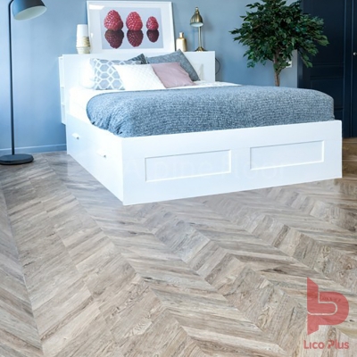 Кварц-виниловая плитка LVT (клеевая) Alpine Floor Ultra Французская елочка ECO 5-25 (5,017 м2). Фотографии, цена, характеристики