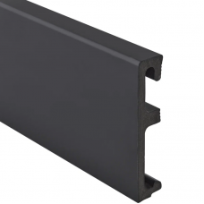 Плинтус напольный ALPHA 80 Черный 2,4 м