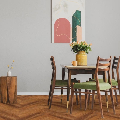 Кварц-виниловая плитка LVT (клеевая) MYSTEP  AQUA Ёлка  2,5   Орех Тела MSAG02 (3,48 м2). Фотографии, цена, характеристики