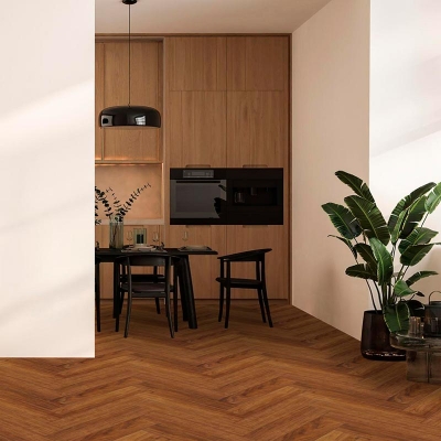 Кварц-виниловая плитка LVT (клеевая) MYSTEP  AQUA Ёлка  2,5  Орех Инда MSAG03 (3,48 м2). Фотографии, цена, характеристики