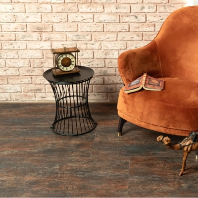 Кварц-виниловая плитка LVT (клеевая) Vinilam Ceramo XXL Glue Керамическая Сталь (4,56 м2). Фотографии, цена, характеристики