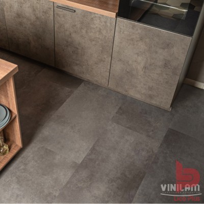 Купить LVT плитка (клеевая) Vinilam Ceramo XXL Glue Цемент Cтальной (4,56 м2). Фотографии, цена, характеристики