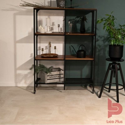 Купить SPC плитка Vinilam Ceramo Stone Бетон Белый (2,209 м2). Фотографии, цена, характеристики