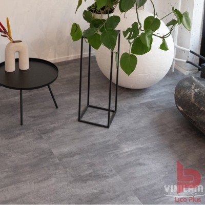 Купить SPC плитка Vinilam Ceramo Stone Цемент Серый (2,209 м2). Фотографии, цена, характеристики