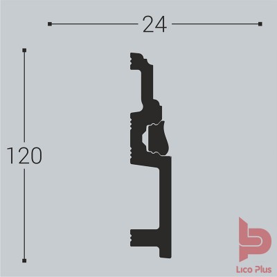 Купить Плинтус Bello Deco XPS П6, 120х24, 2000 мм. Фотографии, цена, характеристики