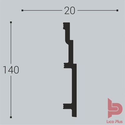 Купить Плинтус Bello Deco XPS П13, 140х20, 2000 мм. Фотографии, цена, характеристики