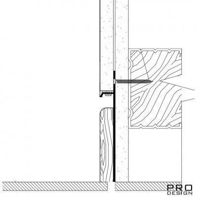 Купить Плинтус скрытого монтажа PRO DESIGN 323 2700 мм. Анодированный. Фотографии, цена, характеристики