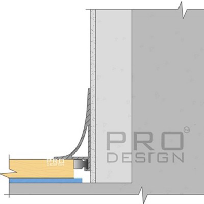 Купить Плинтус Pro Design Corner L 584 Анодированный Черный 2700 мм. Фотографии, цена, характеристики