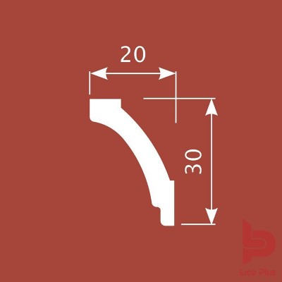 Купить Карниз Cosca К030, 30х20, 2000мм. Фотографии, цена, характеристики