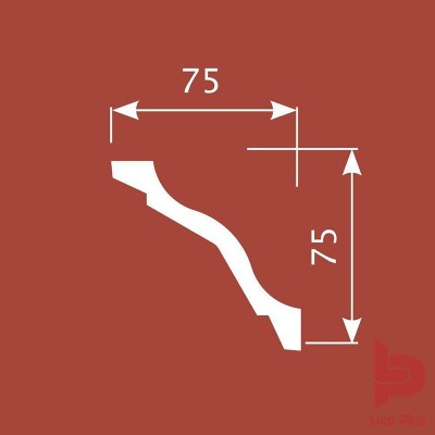 Купить Карниз Cosca К028, 75х75, 2000мм. Фотографии, цена, характеристики