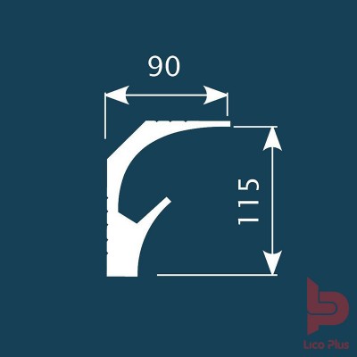 Купить Карниз Cosca К025, 115х90, 2000мм. Фотографии, цена, характеристики