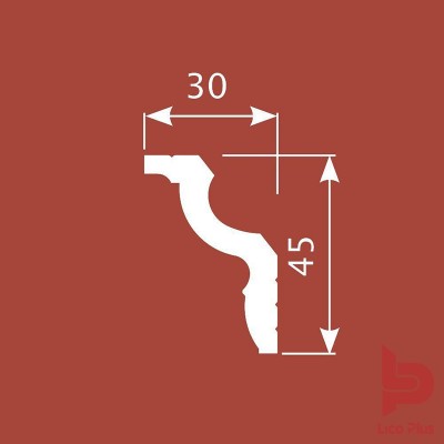 Купить Карниз Cosca К022, 45х30, 2000мм. Фотографии, цена, характеристики
