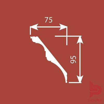 Купить Карниз Cosca К013, 95х75, 2000мм. Фотографии, цена, характеристики