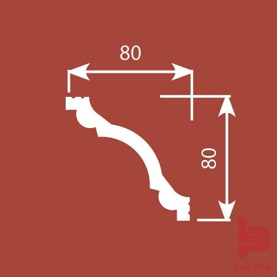 Купить Карниз Cosca К012, 80х80, 2000мм. Фотографии, цена, характеристики