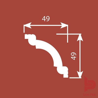 Купить Карниз Cosca К008, 49х49, 2000мм. Фотографии, цена, характеристики