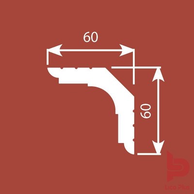 Купить Карниз Cosca К006, 60х60, 2000мм. Фотографии, цена, характеристики