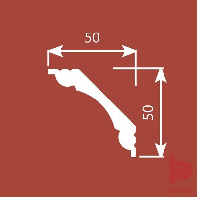 Купить Карниз Cosca К001, 50х50, 2000мм. Фотографии, цена, характеристики