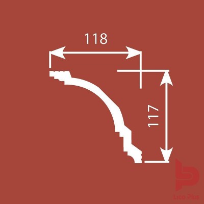 Купить Карниз Cosca К004, 117х118, 2000мм. Фотографии, цена, характеристики