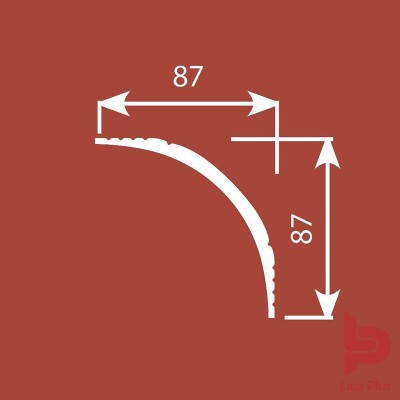Купить Карниз Cosca К009, 87х87, 2000мм. Фотографии, цена, характеристики
