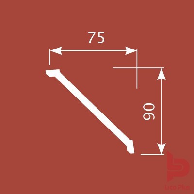 Купить Карниз Cosca К031, 90х75, 2000мм. Фотографии, цена, характеристики