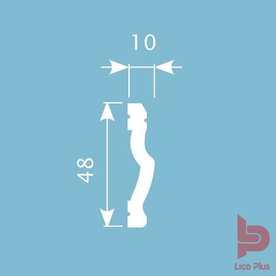 Купить Молдинг Cosca М023, 48х10, 2000мм. Фотографии, цена, характеристики