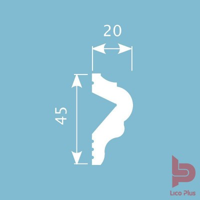 Купить Молдинг Cosca М018, 45х20, 2000мм. Фотографии, цена, характеристики