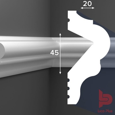 Купить Молдинг Cosca М018, 45х20, 2000мм. Фотографии, цена, характеристики