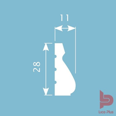 Купить Молдинг Cosca М013, 28х11, 2000мм. Фотографии, цена, характеристики
