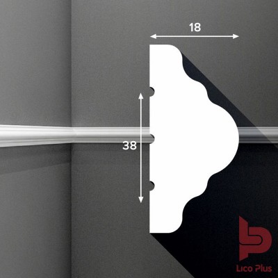 Купить Молдинг Cosca М009, 38х18, 2000мм. Фотографии, цена, характеристики
