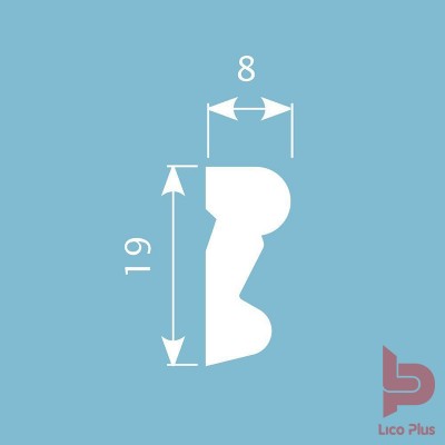 Купить Молдинг Cosca М003, 19х8, 2000мм. Фотографии, цена, характеристики