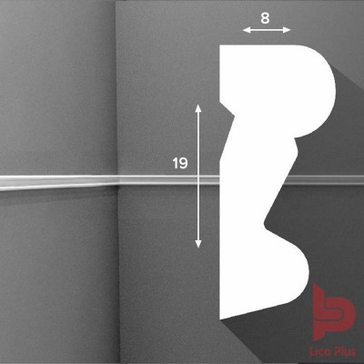 Купить Молдинг Cosca М003, 19х8, 2000мм. Фотографии, цена, характеристики