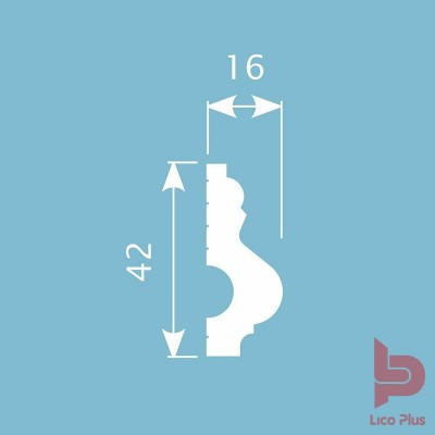 Купить Молдинг Cosca М037, 42х16, 2000мм. Фотографии, цена, характеристики