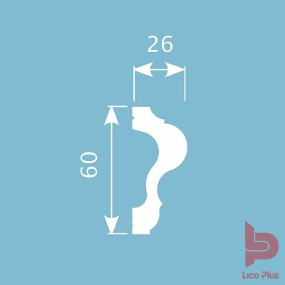 Купить Молдинг Cosca М044, 60х26, 2000мм. Фотографии, цена, характеристики