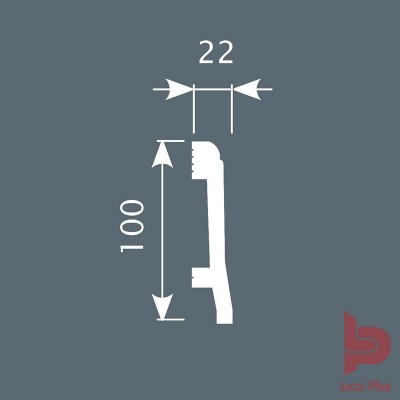 Купить Плинтус Cosca П022, 100х22, 2000мм. Фотографии, цена, характеристики