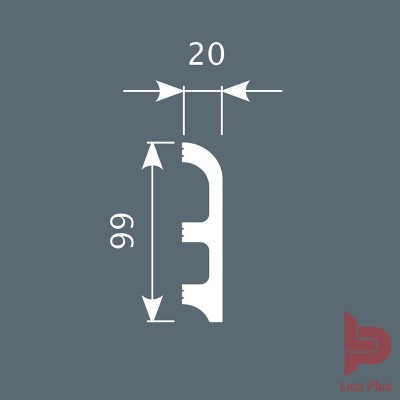 Купить Плинтус Cosca П014, 99х20, 2000мм. Фотографии, цена, характеристики