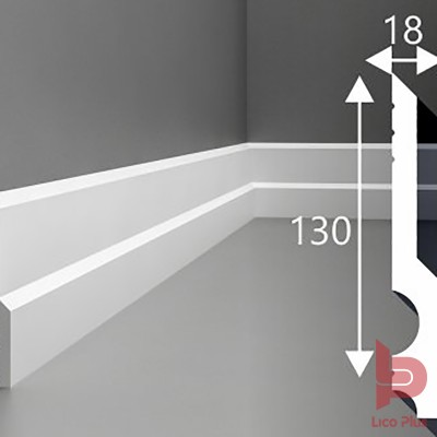 Купить Плинтус Cosca П011, 130Х18, 2000мм. Фотографии, цена, характеристики