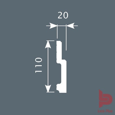 Купить Плинтус Cosca П010, 110х20, 2000мм. Фотографии, цена, характеристики