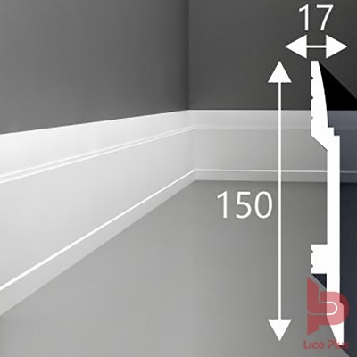 Купить Плинтус Cosca П007, 150х17, 2000мм. Фотографии, цена, характеристики