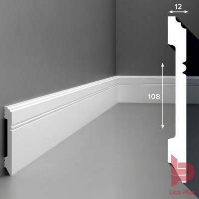 Купить Плинтус Cosca П005, 108х12, 2000мм. Фотографии, цена, характеристики