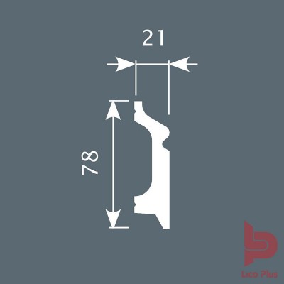 Купить Плинтус Cosca П001, 78х21, 2000мм. Фотографии, цена, характеристики